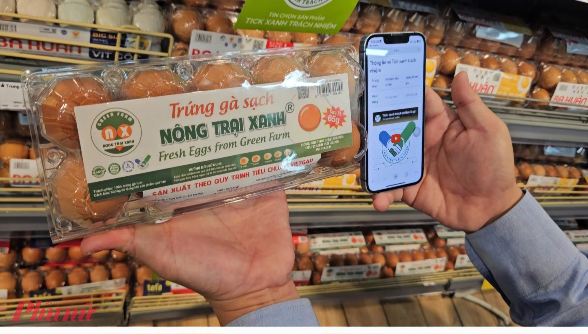 Sản phẩm của 1 doanh nghiệp đủ tiêu chuẩn tham gia 'Tick xanh trách nhiệm' tại hệ thống siêu thị Co.opmart 