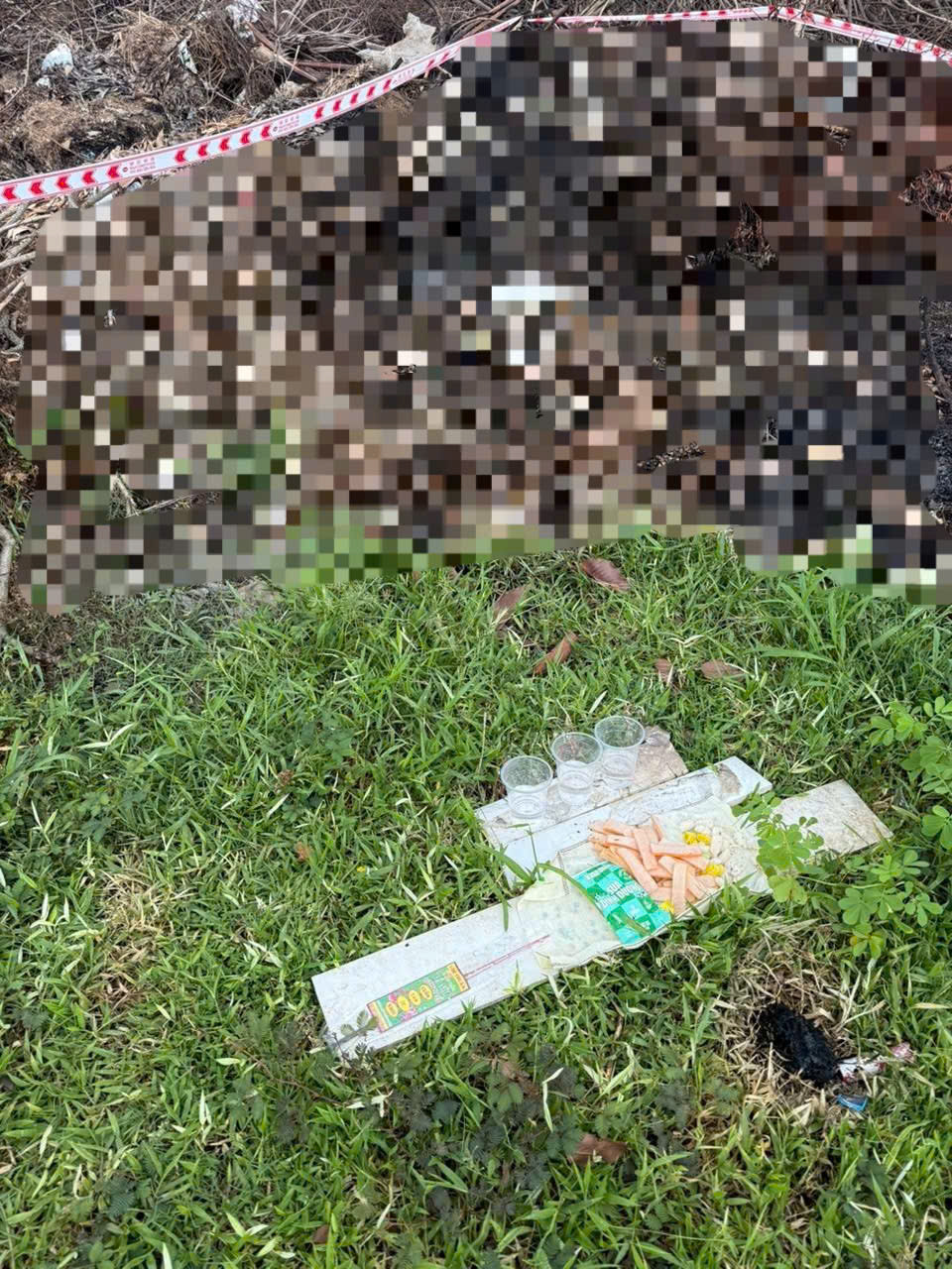 Hiện trường vụ việc. Ảnh: CA