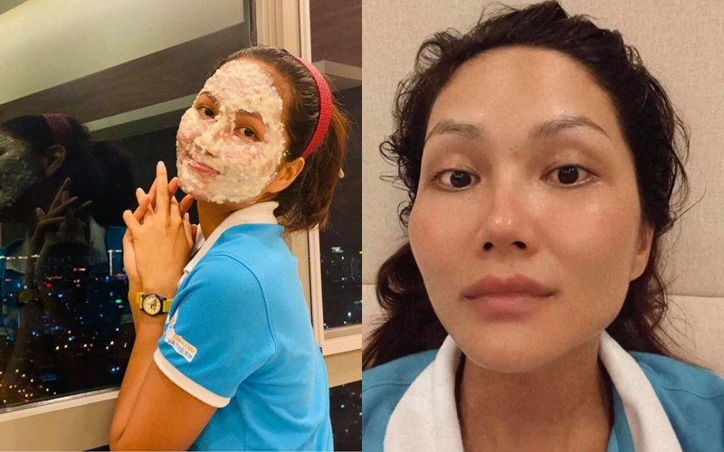 Hoa hậu H'Hen Niê từng đắp mặt nạ cơm nguội để dưỡng da mềm mịn.