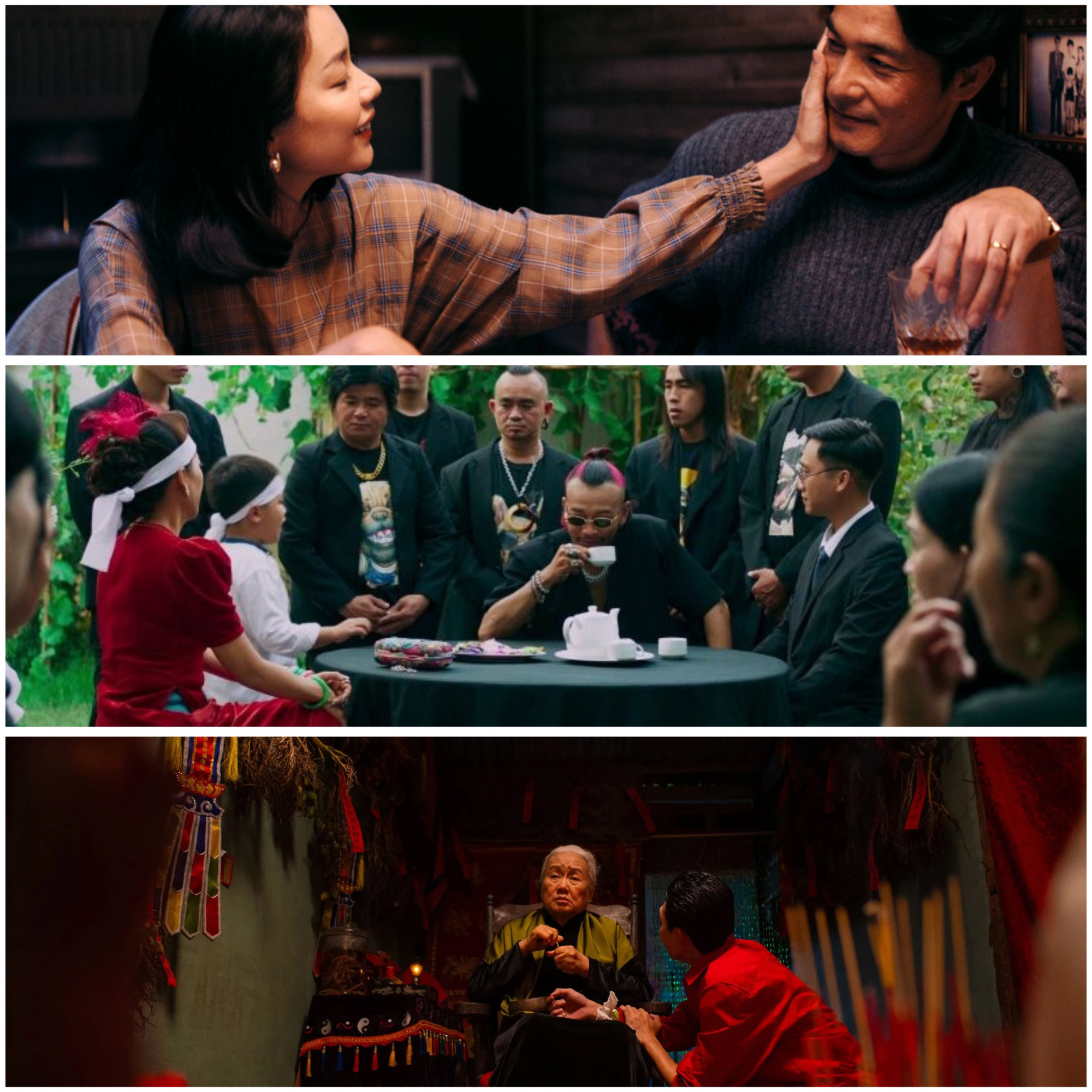 Phim Trái tim què quặt,Phá đám: Sinh nhật mẹ,Thai chiêu tài (từ trên xuống dưới) có phong cách kể chuyện mới mẻ ( Nguồn ảnh: Đoàn phim cung cấp)