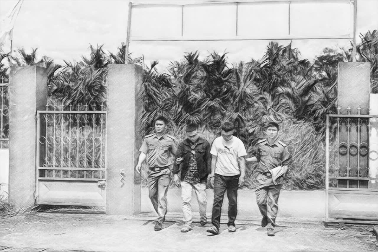 Nhiều đối tượng bị tạm giữ để phục vụ điều tra - Ảnh: CACC