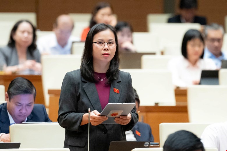 Đại biểu Chu Thị Hồng Thái - ảnh: QH