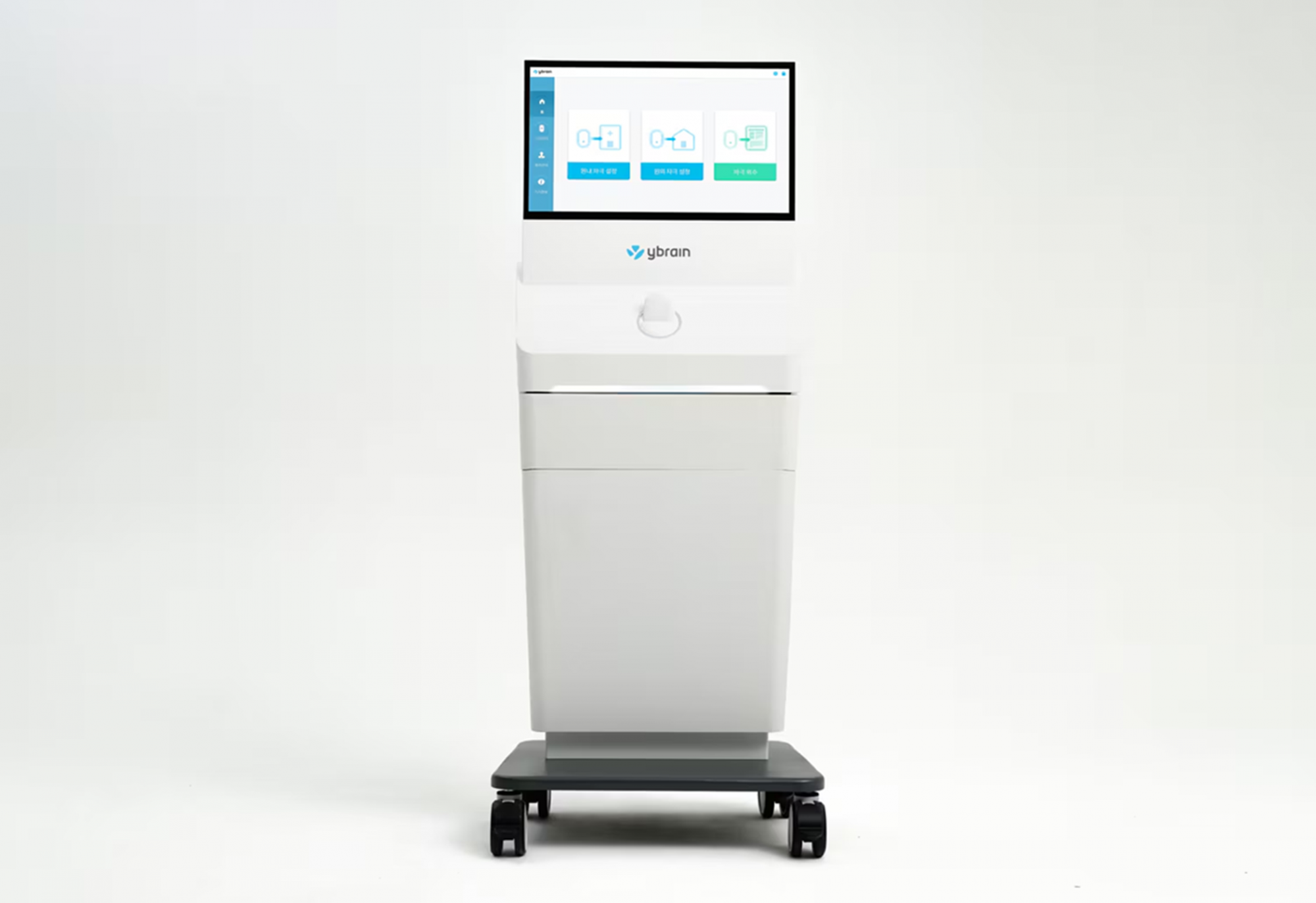 “Máy chủ” có màn hình cảm ứng của thiết bị Mindsteam Pro, của Tập đoàn Ybrain — Ảnh: Ybrain