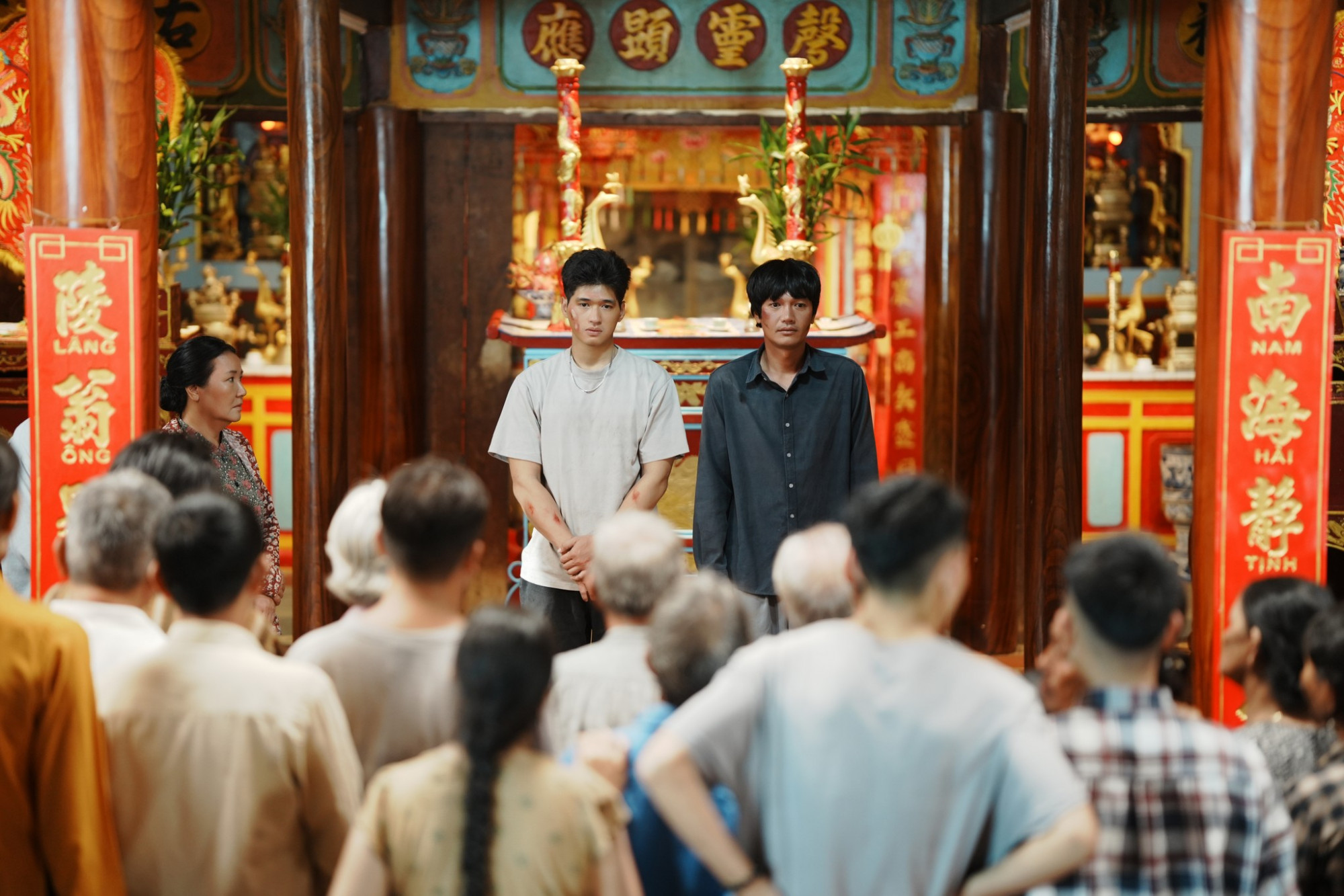 Phim kể về hành trình 2 anh em Tâm, Tuấn tìm lại báu vật Long Diên Hương của làng An Hải (Ảnh: Đoàn phim cung cấp)