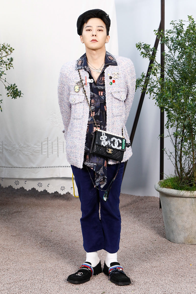 G-Dragon tại buổi trình diễn thời trang cao cấp Chanel xuân/hè 2020. Ảnh: Getty 