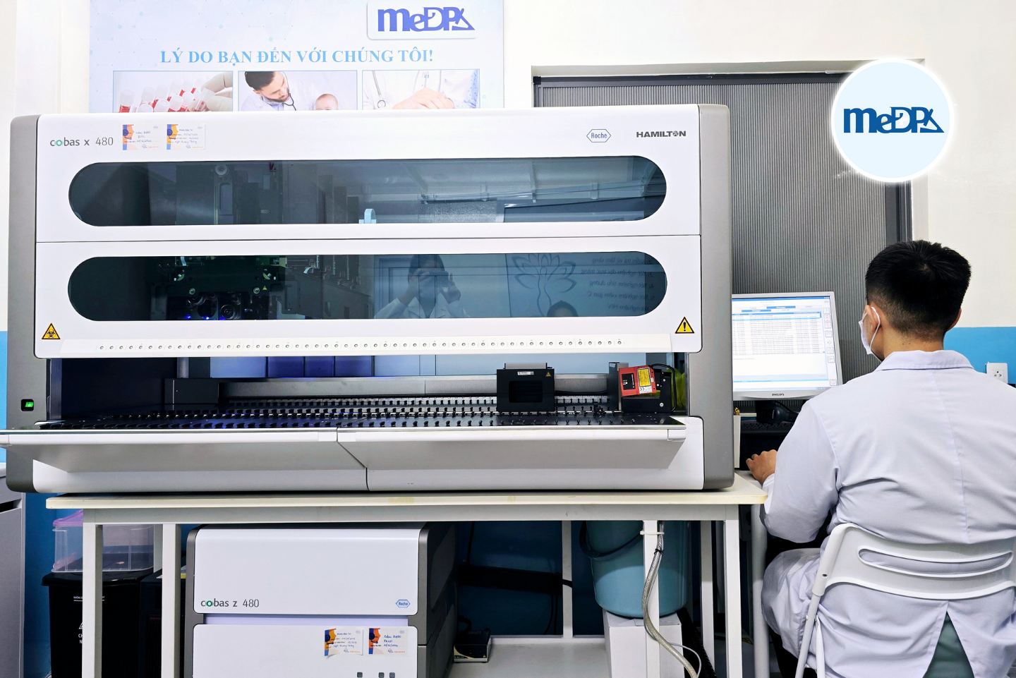 Máy xử lý mẫu Roche Cobas 480