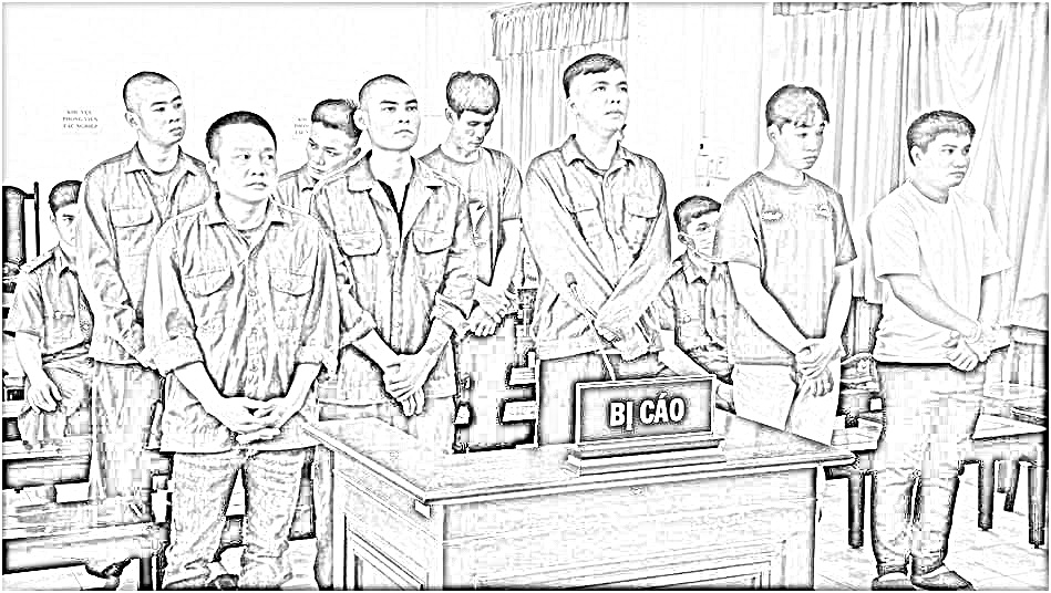 8 bị cáo lãnh 32 năm tù do mâu thuẫn khi đi đòi nợ ở Phú Quốc - Ảnh Văn Vũ