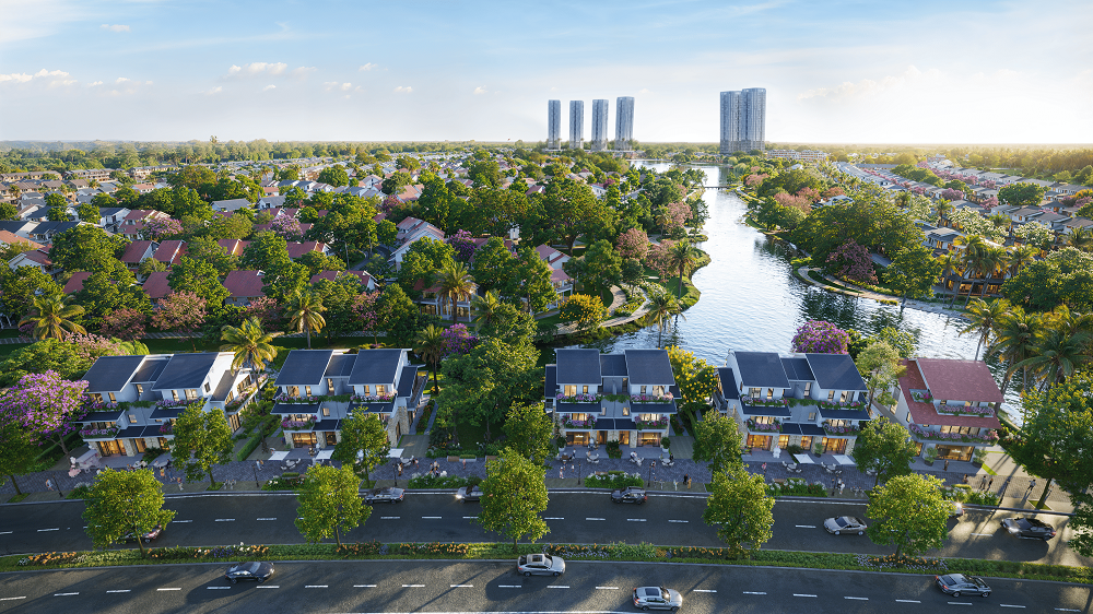 Ảnh phối cảnh villa đại lộ giới hạn 103 căn tại Retreat Forest