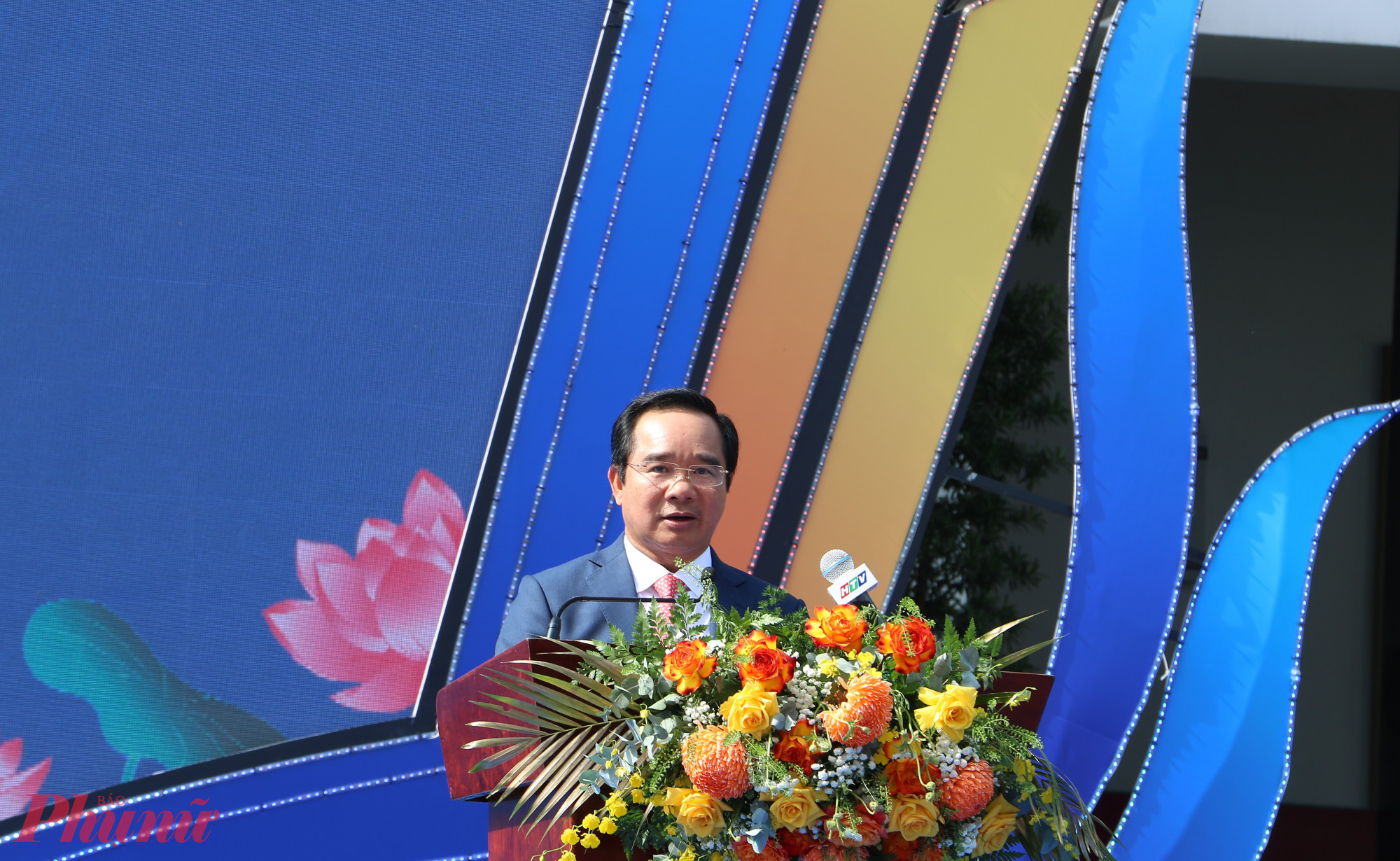 Ngành giáo dục TPHCM đi sau nhưng về trước Ông Nguyễn Văn Được phát biểu tại chương trình - Ảnh: Trang Thư