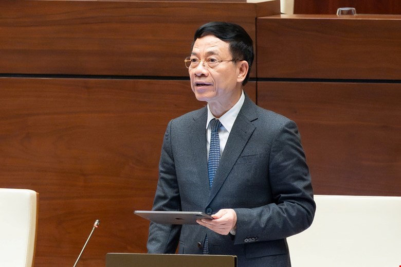 Bộ trưởng Bộ KHCN Nguyễn Mạnh Hùng - ảnh: QH