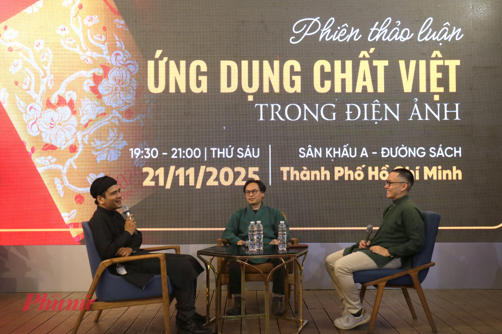 Phiên thảo luận Ứng dụng chất Việt trong điện ảnh nằm trong mang đến những góc nhìn đa chiều về văn hóa- Ảnh: Phương Nhã