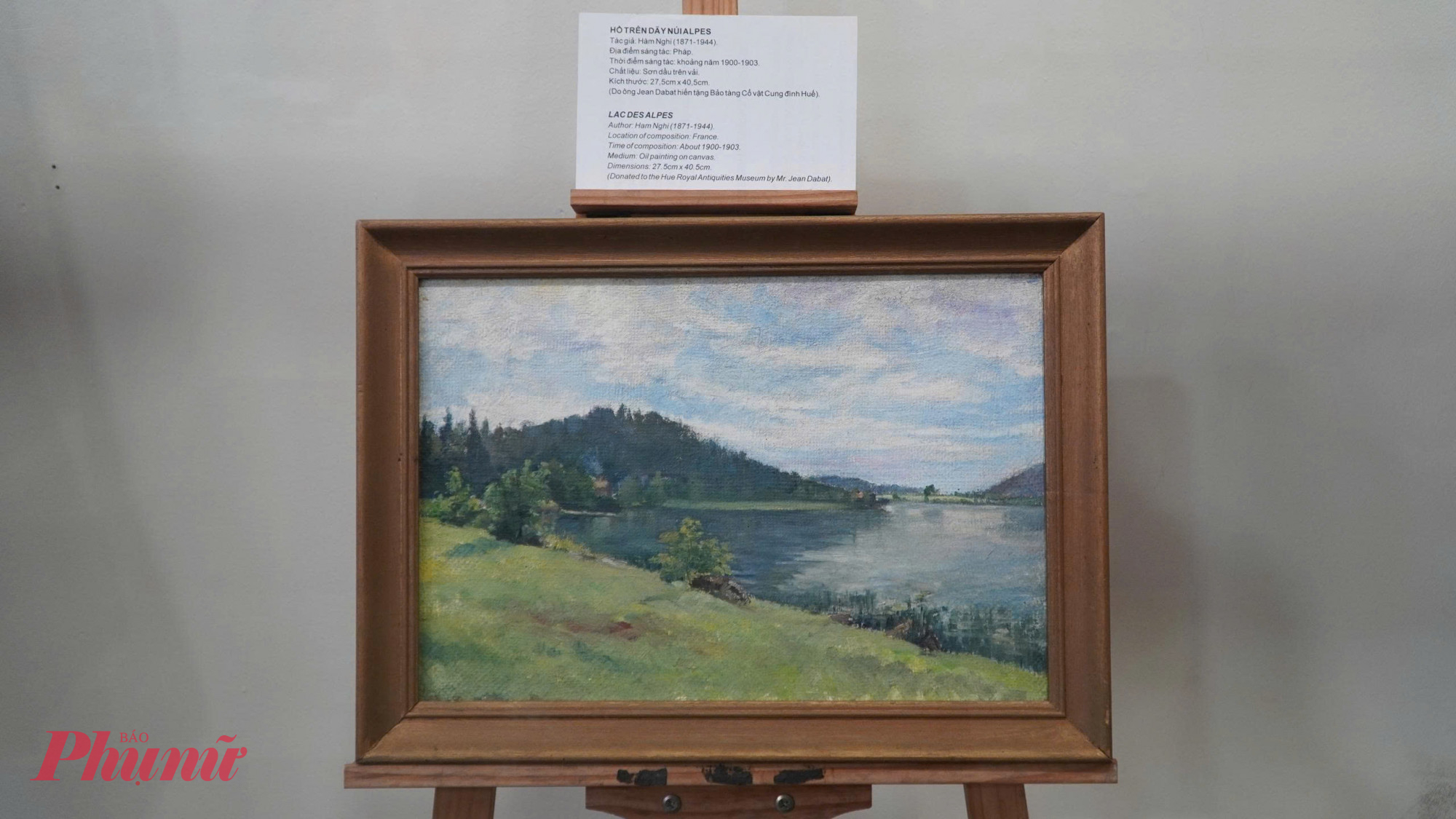 Bức tranh do vua Hàm Nghi vẽ trong những ngày lưu đày ở xứ người