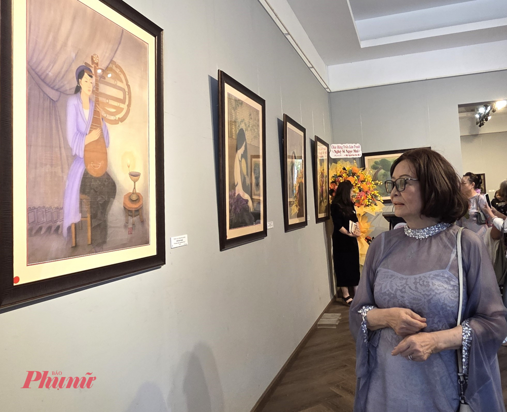 Sau Kiều, họa sĩ Ngọc Mai tiếp tục đưa Chinh phụ ngâm lên tranh lụa.