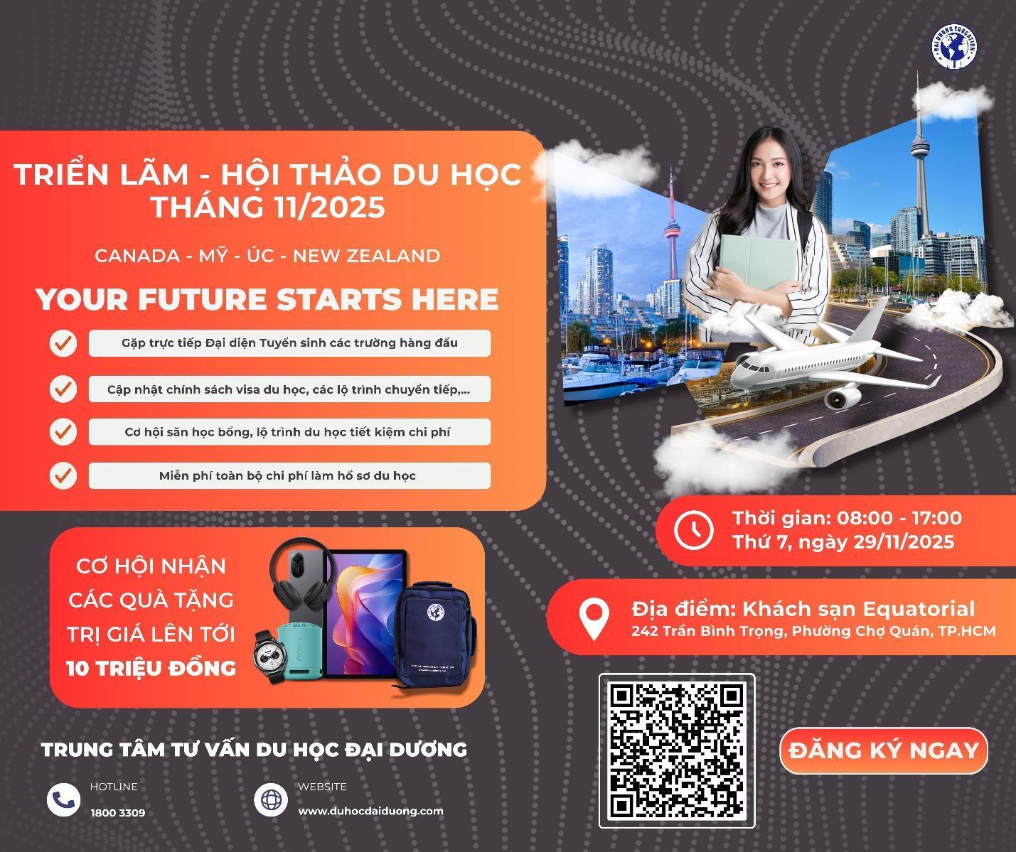 Đăng ký tham dự triển lãm du học tháng 11/2025 - Ảnh: Du học Đại Dương