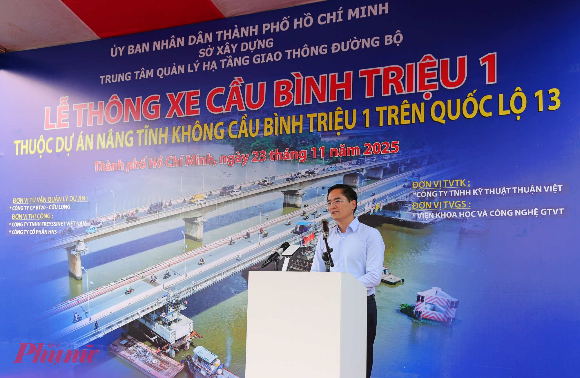 Ông Trần Quang Lâm - Giám đốc Sở Xây dựng TPHCM - cho biết, dự án nâng tĩnh không cầu Bình Triệu 1 giúp khơi thông đường thủy của sông Sài Gòn, đồng thời giúp giảm tải ùn tắc giao thông khu vực cửa ngõ phía Đông Bắc thành phố.  Theo ông Lâm, trong quá trình thi công 9 tháng, khu vực cầu Bình Triệu chỉ hạn chế xe ô tô khoảng 3 tháng, còn lại mọi thứ lưu thông bình thường. Mặc dù tổng mức đầu tư không lớn (khoảng 133 tỉ đồng) nhưng đem lại giải pháp kỹ thuật mới lần đầu tiên ở Việt Nam. Thời gian thi công hoàn thành dự án đã rút ngắn hơn 1 tháng so với kế hoạch ban đầu đề ra. 