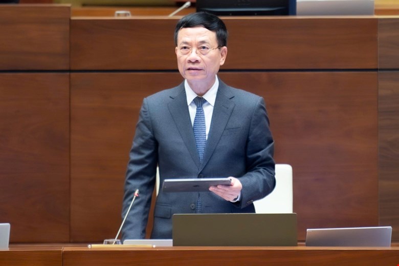 Bộ trưởng Bộ Khoa học và Công nghệ Nguyễn Mạnh Hùng - ảnh: QH