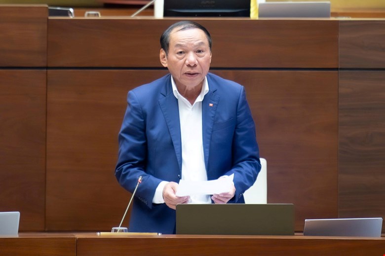 Bộ trưởng Bộ VH-TT-DL Nguyễn Văn Hùng - ảnh: QH