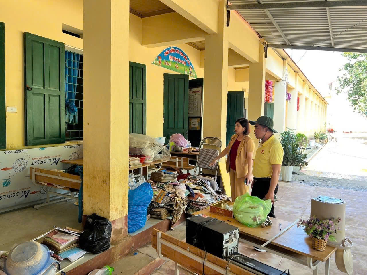 Quỹ Thiện Tâm  hỗ trợ một trường học tại Thái Nguyên tái thiết hoạt động sau bão số 11