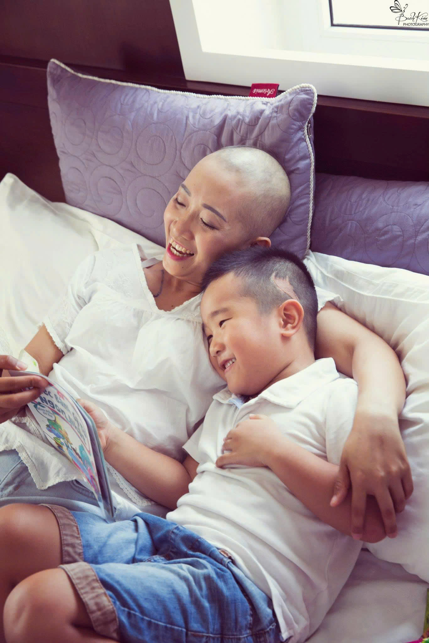 Chị Hương và con trai trong ảnh chụp năm 2014 (Ảnh: NVCC)