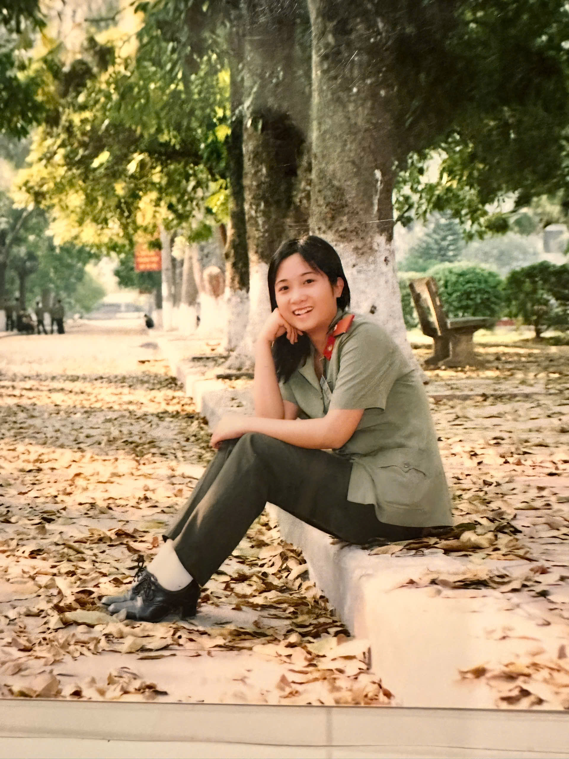 Chị Hương khi đang là sinh viên Học viện An ninh nhân dân (Ảnh: NVCC)