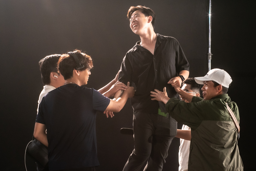 Buổi làm việc của đoàn phim 