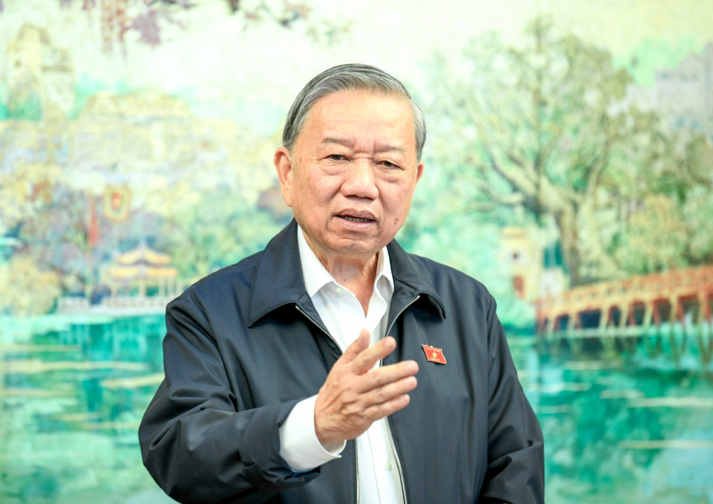 Cần một cuộc cách mạng về tư duy để đổi mới giáo dục Tổng bí thư Tô Lâm phát biểu tại phiên thảo luận tổ - ẢNH: NGUYỄN DŨNG