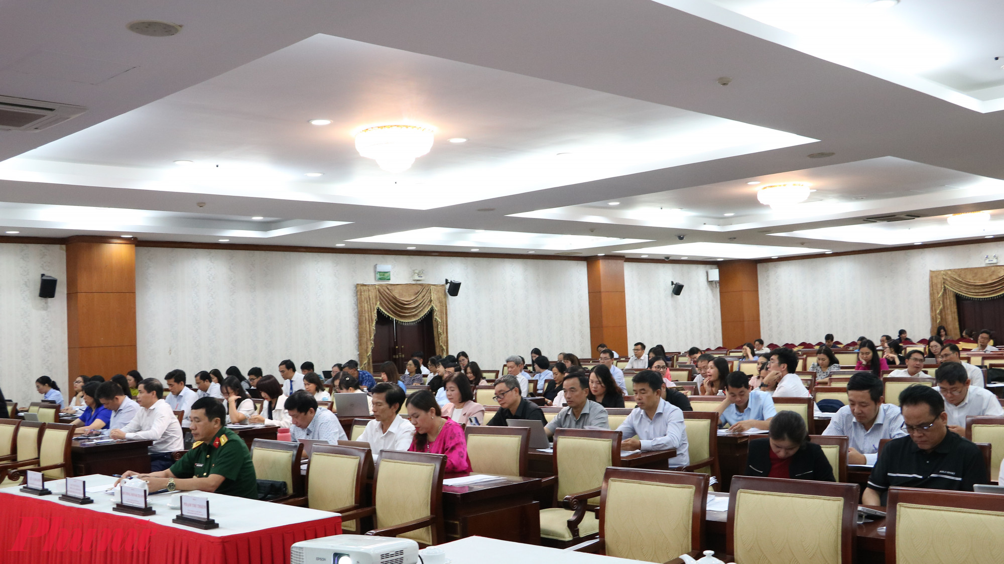 Hội thảo có sự tham gia của đại diện các trường đại học trên toàn địa bàn TPHCM - Ảnh: Trang Thư