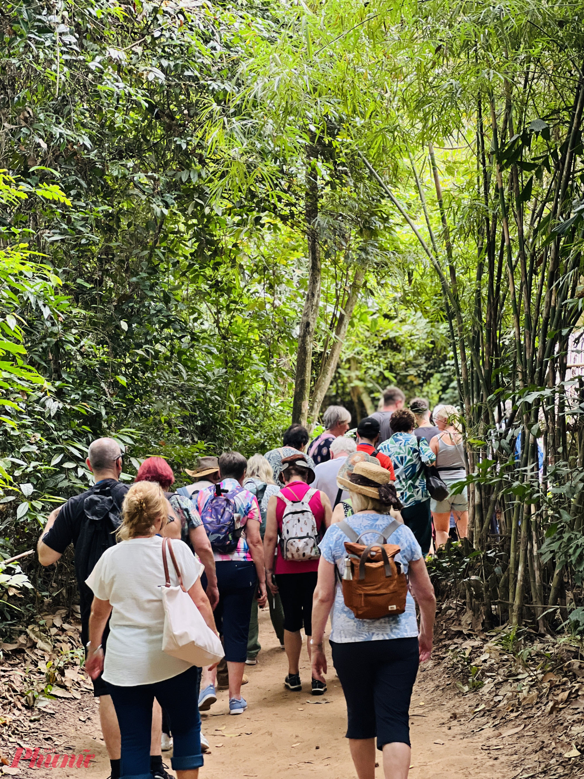 Từ đây, du khách tiếp tục hành trình đi bộ xuyên rừng, khám phá hệ thống hầm địa đạo huyền thoại, quan sát đời sống sinh hoạt của quân dân thời kháng chiến, trải nghiệm chui hầm và thưởng thức khoai mì chấm muối vừng. 