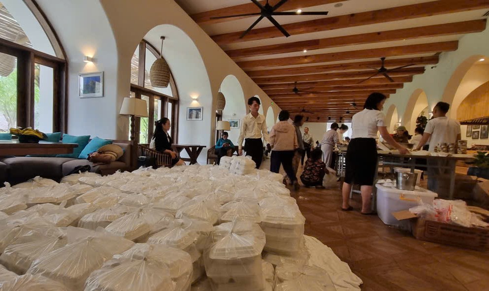 Các xuất ăn được bảo đảm dinh dưỡng và an toàn vệ sinh thực phẩm - Ảnh: T.T.