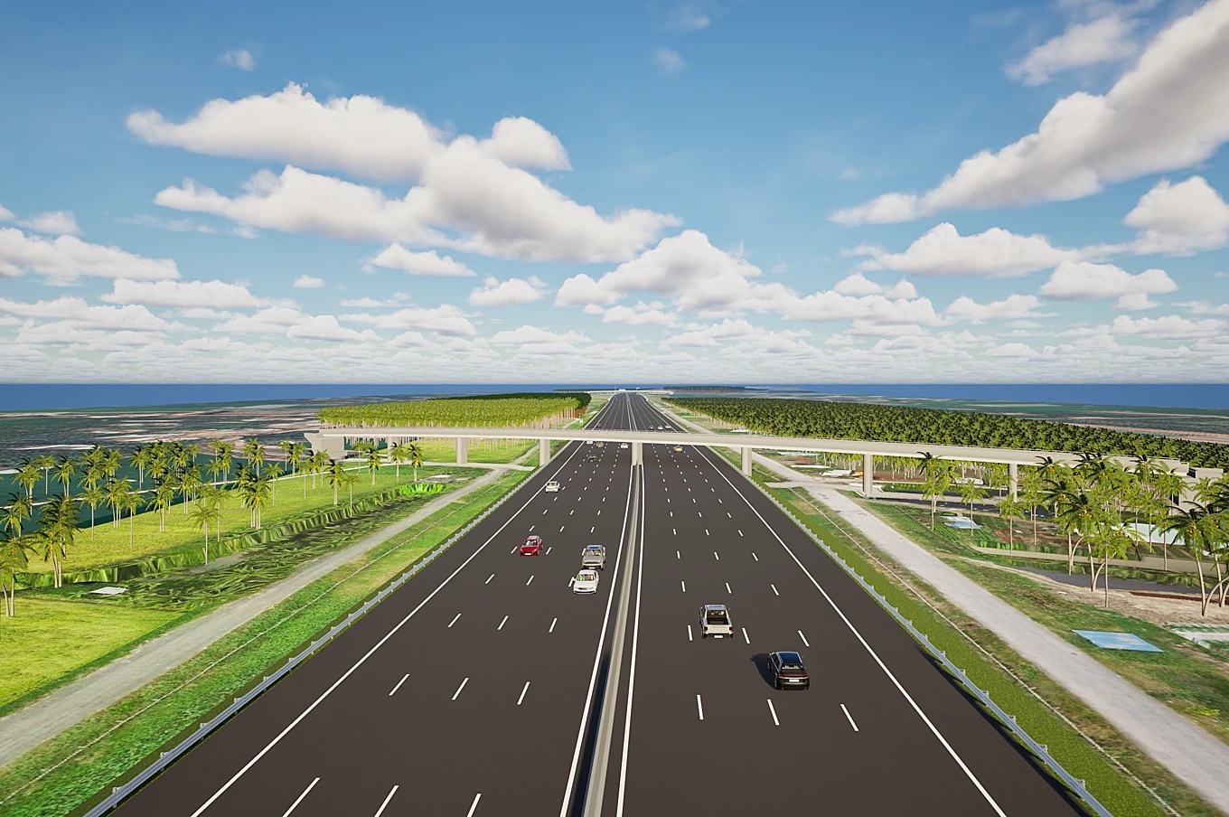 Phối cảnh dự án mở rộng cao tốc TPHCM - Trung Lương - Mỹ Thuận - Ảnh: Tập đoàn Đèo Cả