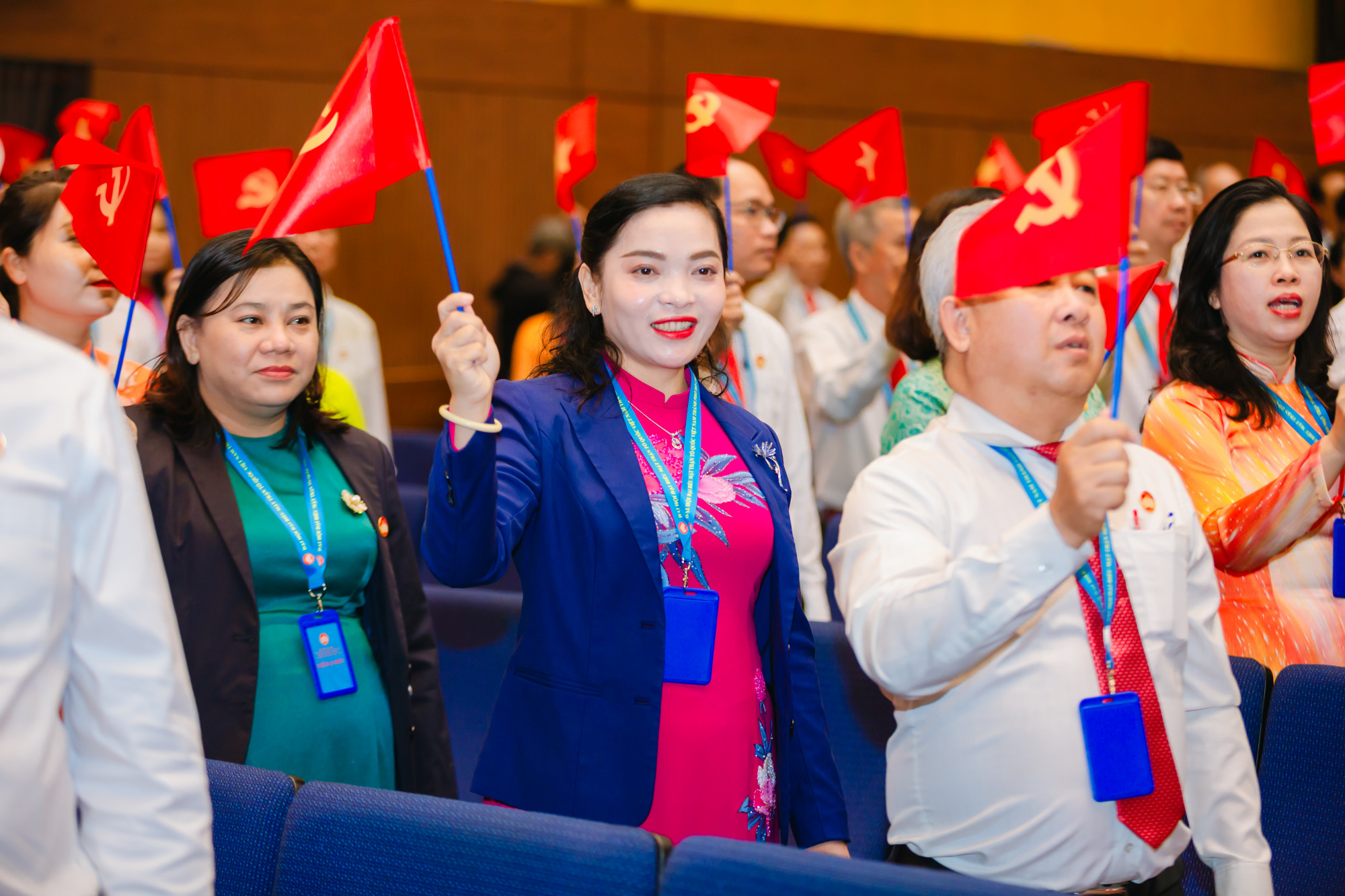 Các đại biểu tham dự Đại hội đại biểu MTTQ Việt Nam TPHCM - Ảnh: MTTQ TPHCM