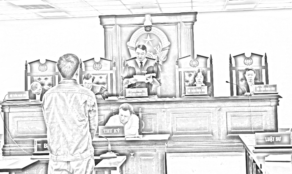 Quanh cảnh phiên tòa - Ảnh: N.A