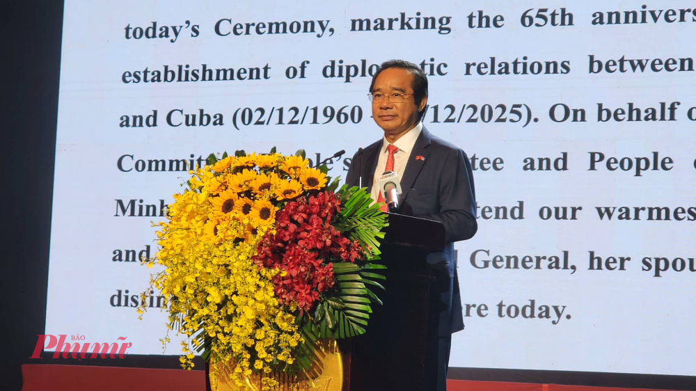 Chủ tịch UBND TPHCM Nguyễn Văn Được phát biểu tại sự kiện