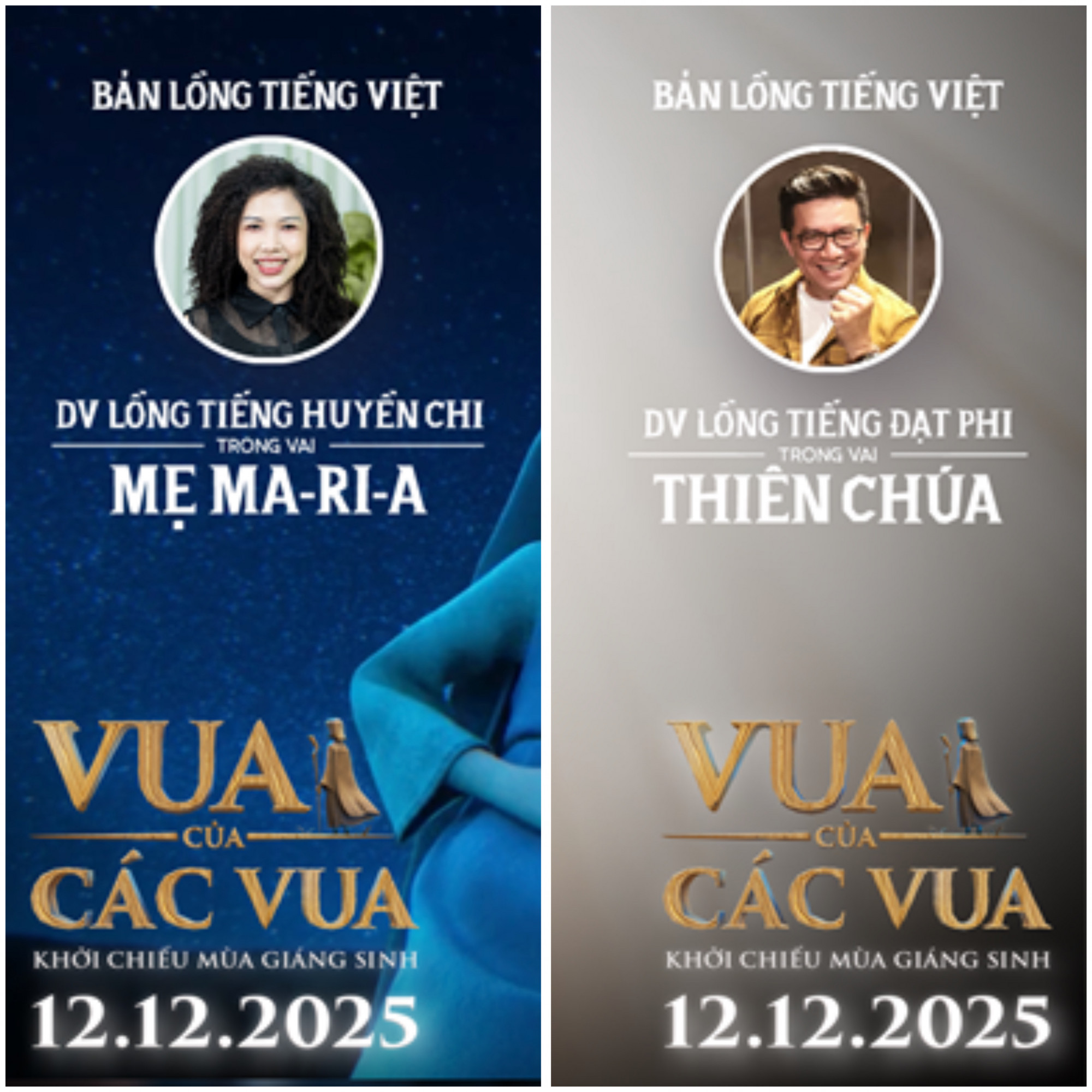 2 ông trùm, bà trùm làng lồng tiếng là nghệ sĩ Huyền Chi và Đạt Phị góp giọng trong Vua của các vua