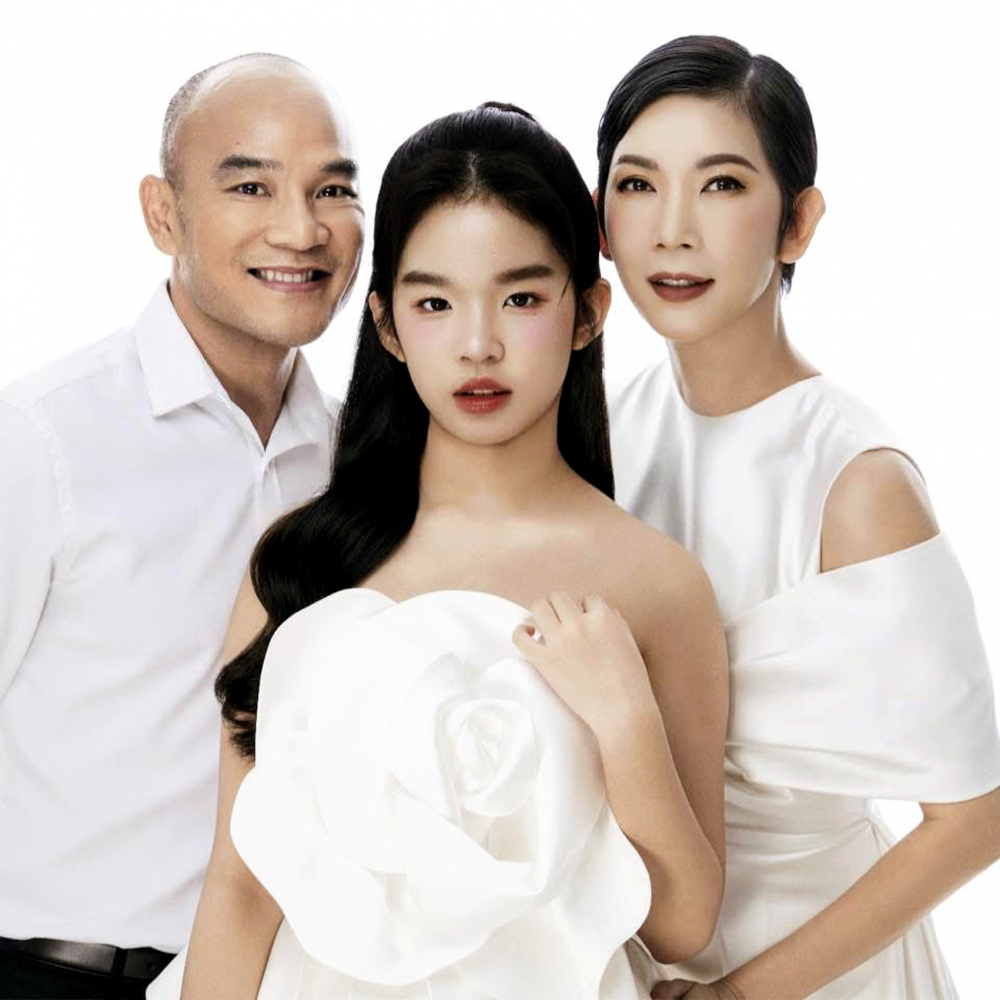 Vợ chồng Ngọc Lâm - Xuân Lan và bé Thỏ - Ảnh do nhân vật cung cấp