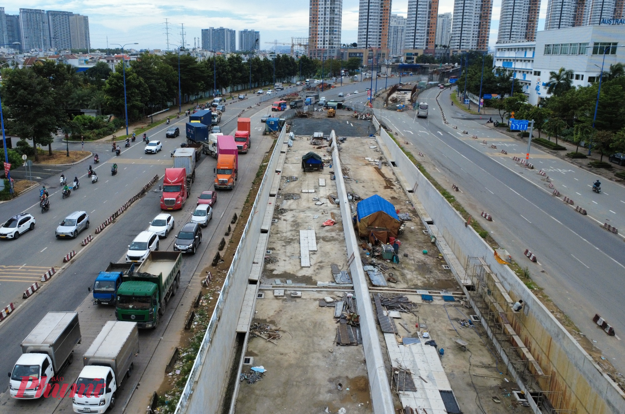 Đoạn đường dẫn vào hầm chui HC1-02