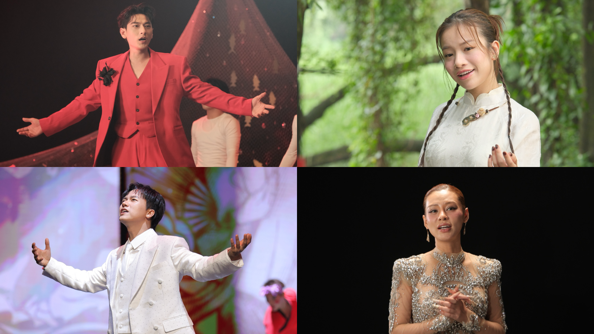 Những gương mặt bước ra từ các show giải trí hot thời gian qua góp mặt trong sản phẩm này (từ trên xuống, trái qua phải): Isaac, Lâm Bảo Ngọc, Bùi Công Nam, Bùi Lan Hương