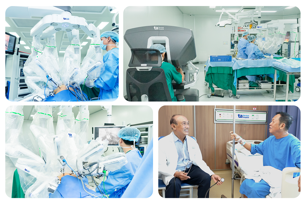 Robot Da Vinci Xi hỗ trợ bác sĩ BVĐK Tâm Anh phẫu thuật thành công nhiều ca mổ phức tạp - Ảnh: BVĐK Tâm Anh