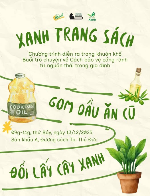 Bạn đọc có thể tích trữ dầu ăn thừa từ bây giờ để cùng tham gia hoạt động ý nghĩa này