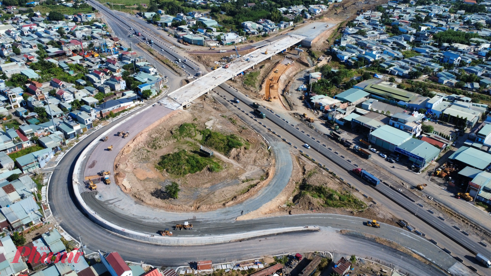 Nút giao với đường Võ Nguyên Giáp, “điểm nghẽn” cuối cùng ở Biên Hòa của cao tốc Biên Hòa - Vũng Tàu chuẩn bị được gỡ