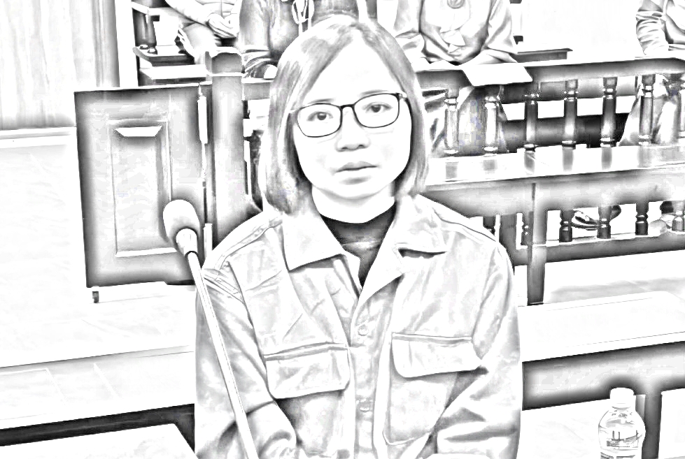 Bị cáo Trang tại phiên tòa - Ảnh: N.A