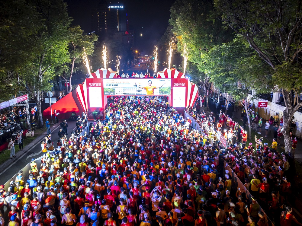 Giải Marathon Quốc tế TPHCM Techcombank mùa thứ 8 đã thu hút hơn 23.000 vận động viên đến từ 81 quốc gia và vùng lãnh thổ - Ảnh: Techcombank