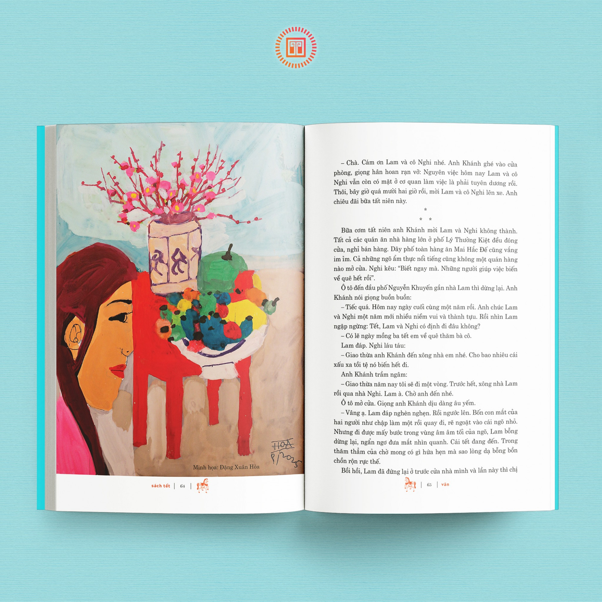 Ấn phẩm Sách Tết luôn có phần tranh minh họa giàu mỹ cãm - Ảnh: Đông A