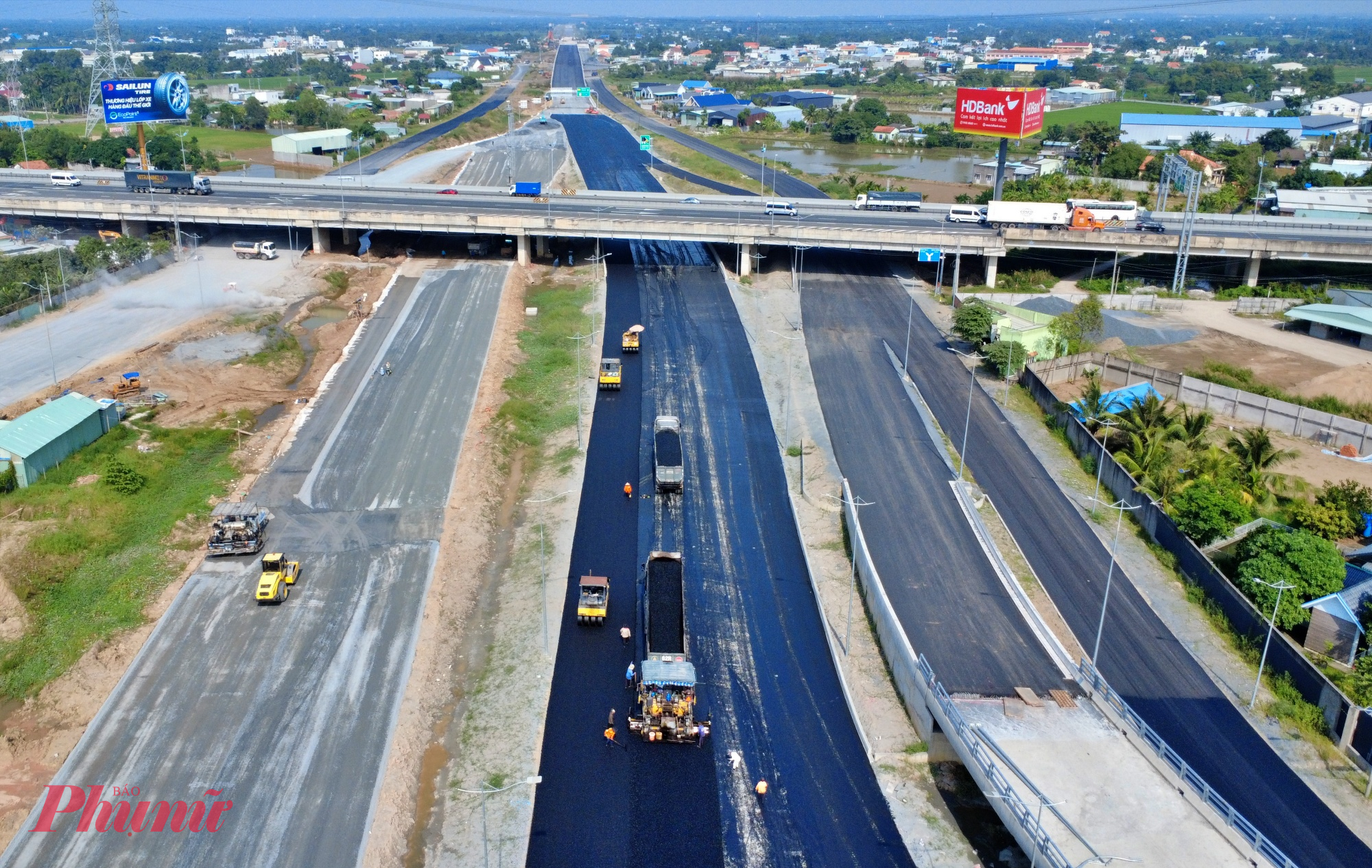 Siêu nút giao Mỹ Yên sắp thông xe kỹ thuật - Ảnh: TQ