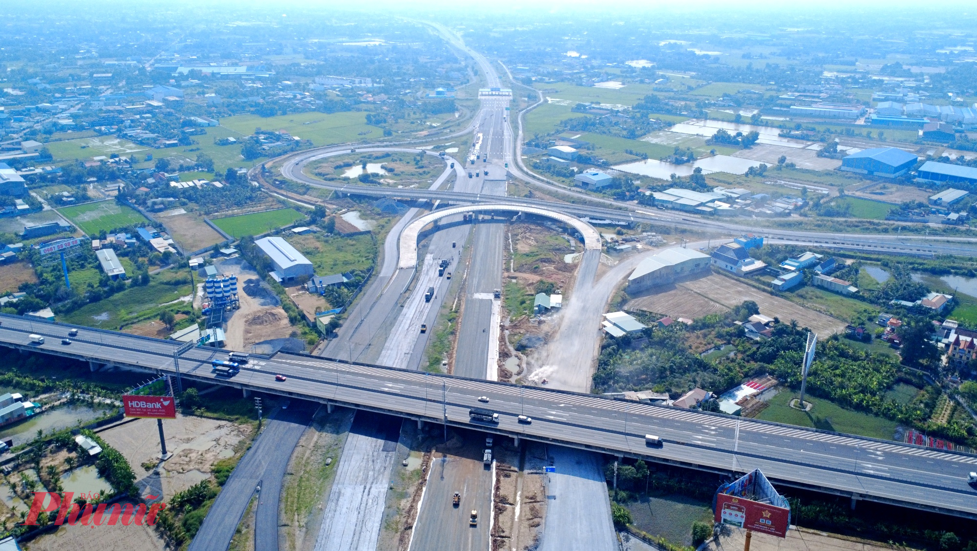 Nút giao Mỹ Yên đưa vào thông xe sẽ giảm áp lực cho cao tốc TPHCM - Trung Lương hiện hữu - Ảnh: tQ