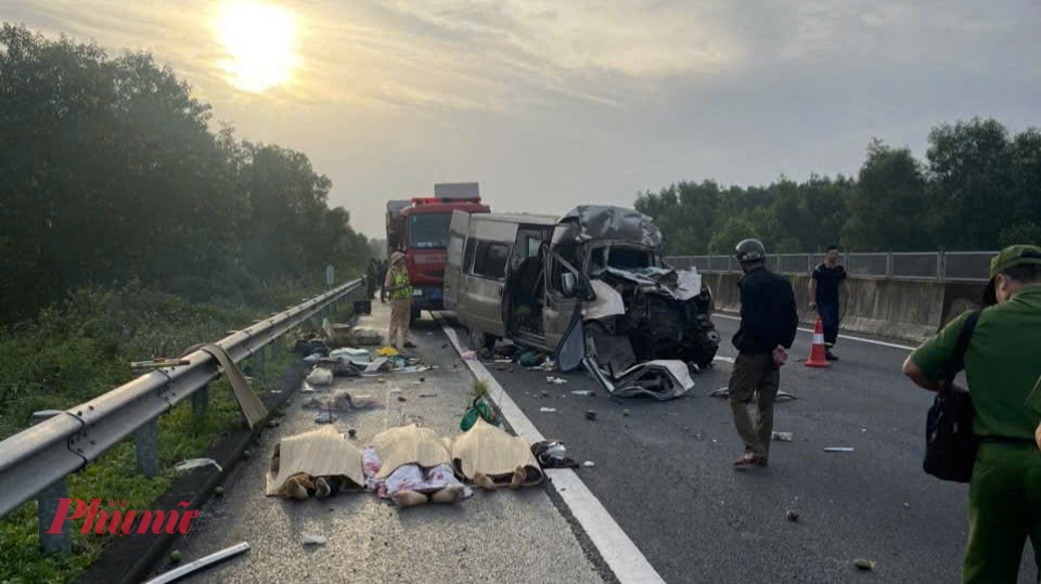 Hiện trường vụ tai nạn.