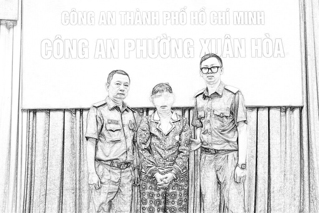 Hiền thời điểm bị bắt. Ảnh: CA