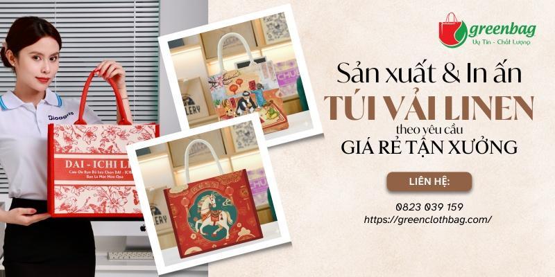 Sản xuất túi vải đay linen theo yêu cầu giá rẻ Hà Nội