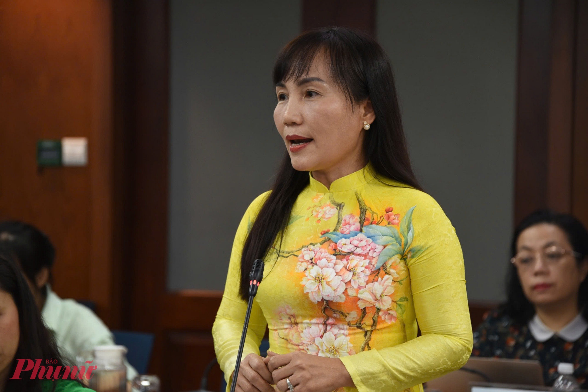 Bà Trịnh Thị Thanh - Phó chủ tịch thường trực Hội LHPN TPHCM - thông tin về Đại hội đại biểu Phụ nữ TPHCM lần thứ I, nhiệm kỳ 2025 - 2030 - ảnh: Thanh Tâm