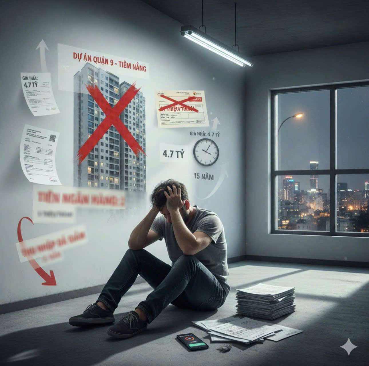 Tôi từng nghĩ mình đang nắm bắt một cơ hội đầu tư khôn ngoan, nhưng hóa ra lại là bước vào vòng xoáy nợ nần (Ảnh minh hoạ)